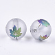 Autumn Theme Electroplate Transparent Glass Beads&nbsp;X-EGLA-S178-01E-2