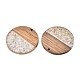 Epoxy Resin & Walnut Wood Pendants&nbsp;RESI-T057-10B-2