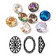 K9 Glass Rhinestone Pointed Back Cabochons&nbsp;RGLA-P030-06B-M01-1