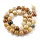 Natural Golden Silk Jade Beads Strands&nbsp;G-O199-04D-2