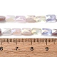 電気メッキガラスビーズセット  長方形  多面カット  グラデーションカラー  ミックスカラー  7x4x3.5mm  穴：1mm  約60~63個/連  16.14''~16.92''（41~43センチメートル）&nbsp;EGLA-D300-05-13-4