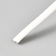 ナイロン弾性コード  フラット  ホワイト  5x2mm&nbsp;OCOR-WH0082-421C-01-2