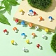 20Pcs 5 Colors Mushroom Handmade Lampwork Beads Strands&nbsp;LAMP-YW0001-23-4