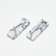 合成ターコイズカボション  長方形  ホワイト  10x3x1.5mm&nbsp;TURQ-S290-08B-02-2