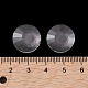 ガラスカボション  フラットラウンド  多面カット  透明  16x4mm&nbsp;FIND-C047-09-3