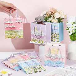 24Pcs 4 Styles Paper Gift Bags with Polyester Handles&nbsp;CARB-NB0001-13