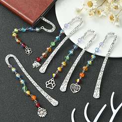 Tibetan Style Alloy Hook Bookmarks&nbsp;AJEW-JK00239