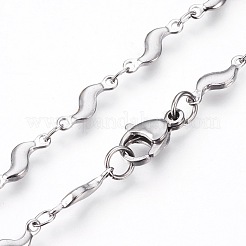 Non-Tarnish 304 Stainless Steel Link Chains Necklaces&nbsp;NJEW-F242-02P