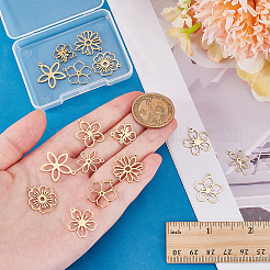 16Pcs 8 Styles 201 Stainless Steel Pendants&nbsp;STAS-WR0001-40