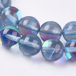 Synthetic Moonstone Beads Strands&nbsp;G-E468-H01-10mm