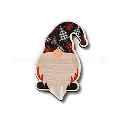 Christmas Single Face Printed Wood Big Pendants&nbsp;WOOD-H102-01H