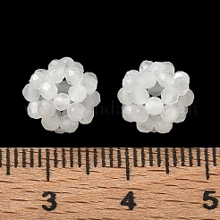 Natural White Moonstone Woven Beads&nbsp;GG-CBA2E9C-F18-01