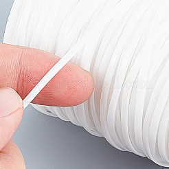 ジュエリー作りのためのプラスチックコード  ホワイト  2.3mm  50 m /ロール&nbsp;OCOR-PH0003-68C