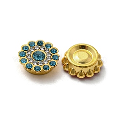 アクリルラインストーンカボション  abs樹脂  フラットバック  花  ミックスカラー  13x13x4.5mm&nbsp;FIND-C054-05G