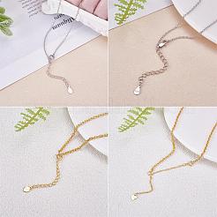 4 Pieces Extension Chain with Spring Clasp Sterling Silver Extender Chains Necklace Bracelet Anklet Removable Chain Extenders Charms for DIY Jewelry Making Accessories&nbsp;JX625A