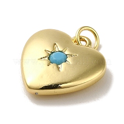 Rack Plating Brass Micro Pave Cubic Zirconia Pendants&nbsp;KK-R158-01B-G