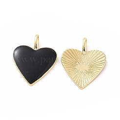 Brass Enamel Pendants&nbsp;KK-P204-14G-A