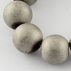 Non-magnetic Synthetic Hematite Beads Strands&nbsp;G-Q933-8mm-06