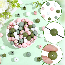 100Pcs Silicone Beads&nbsp;SIL-PA0001-39A