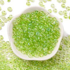 3/0 Baking Paint Transparent Colours Glass Round Beads&nbsp;SEED-L011-13A-14