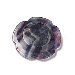 天然アメジスト ウォーリーストーン  花の形  37.5~38x38x7~7.5mm&nbsp;G-E586-01J