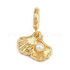 Brass European Dangle Charms&nbsp;KK-N271-35G