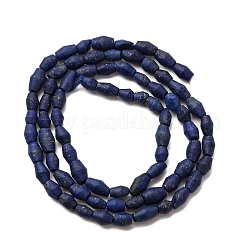 天然石ラピスラズリビーズ連売り  双円錐形  4.5~6x3~4.5mm  穴：0.8mm  約76~80個/連  14.57~15.16''（37~38.5センチメートル）&nbsp;G-F808-J01-01