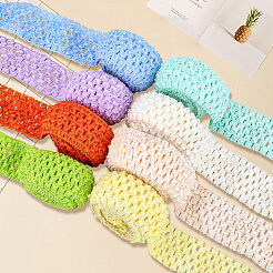 8 Bundles 8 Colors Elastic Crochet Headband Ribbon&nbsp;WCOR-GF0001-04B