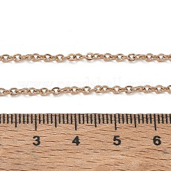 2MM 304 Stainless Steel Cable Chain Necklaces for Women&nbsp;SA-CBACA62-01RG