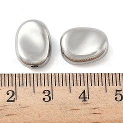 304ステンレススチールビーズ  直方体  ステンレス鋼色  10.5x5.5mm  穴：2mm&nbsp;X-STAS-D376-06B-P