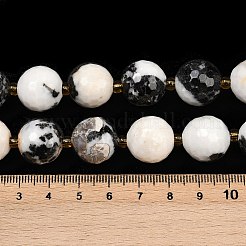 Natural Zebra Jasper Beads Strands&nbsp;G-C249-A15-16mm