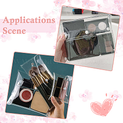 2Pcs Portable Transparent PVC Makeup Brush Bag&nbsp;MRMJ-SP0001-12C
