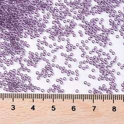 MIYUKIラウンドロカイユビーズ  日本製シードビーズ  15/0  （rr157)透明アメジスト  15/0  1.5mm  穴：0.7mm  約250000個/ポンド&nbsp;SEED-G009-RR0157