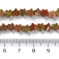 Natural Unakite Beads Strands&nbsp;G-G085-B53-02
