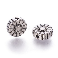 Tibetan Style Alloy Flower Beads&nbsp;X-TIBEP-GC190-AS-RS