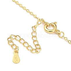 Magnetic Folding Twist Ring Cubic Zirconia Pendant Necklace&nbsp;NJEW-F316-03G