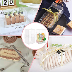ポリ塩化ビニールの収納ボックス  キャンディギフトパッケージ用品  長方形  透明  10x10x18cm&nbsp;CON-WH0086-088A
