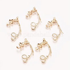 Brass Peg Bails Pendants&nbsp;LS-KK-E760-30G-NF