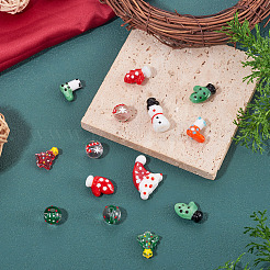 14Pcs Glass Beads&nbsp;LAMP-TA0002-07