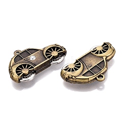 合金のチベット風チャーム  車のチャーム  カドミウムフリー＆鉛フリー  アンティークブロンズ  26x40x7mm  穴：2.2mm&nbsp;FIND-C052-07AB