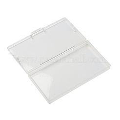 クリアプラスチックビーズ収納ケース  長方形  透明  15x8x1.85cm&nbsp;LS-CON-XCP0002-15