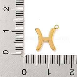 Real 18K Gold Plated PVD Vacuum Plating 304 Stainless Steel Pendants&nbsp;STAS-L278-002G-12
