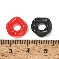 不透明なアクリルリンクリング  花  ミックスカラー  16.5x5.5mm  内径：6mm  約862個/500g&nbsp;AC-CBA1864-01B