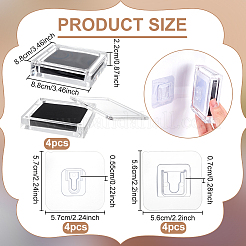 4Pcs Square Transparent Acrylic Loose Diamond Storage Magnetic Boxes&nbsp;CON-PH0003-31