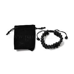 Men's 3-strand Braided Bead Bracelet&nbsp;BJEW-JB06960-02