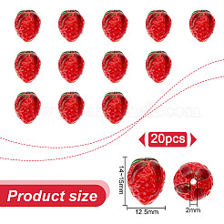 20Pcs Glass Beads&nbsp;GLAA-GO0001-13