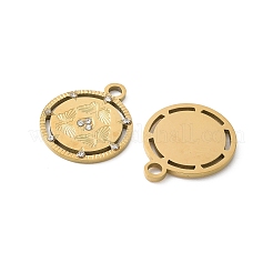 304 Stainless Steel Rhinestone Pendants&nbsp;STAS-Z122-43G