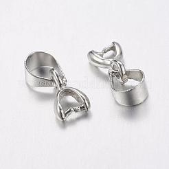 真鍮のアイスピックピンチベイル  ニッケルフリー  プラチナカラー  サイズ：ディメンション：7.6×長  穴：約3mm。&nbsp;X-KK05