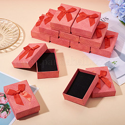 Rectangle Paper Jewelry Set Storage Gift Boxes with Bowknot&nbsp;CON-TAC0014-12D