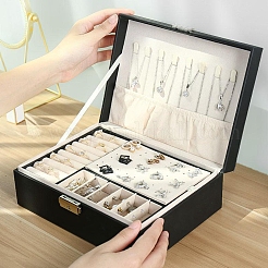Imitation Leather Jewelry Storage Boxes&nbsp;PW-WG52370-04